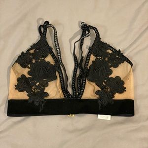 For Love & Lemons embroidered bralette